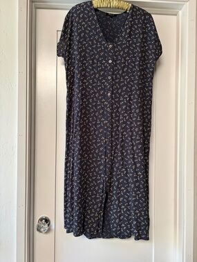 Madewell Button-Front Floral Midi Dress